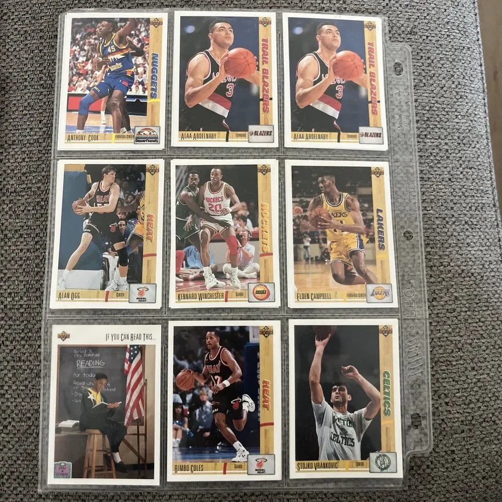 90s Basketball Card Lot Great Condition